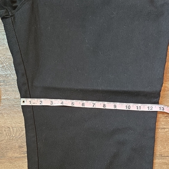 Lee Black Jeans Relaxed Fit Tapered Leg Side Elastic At Waist Women's 26W Long - Picture 13 of 16